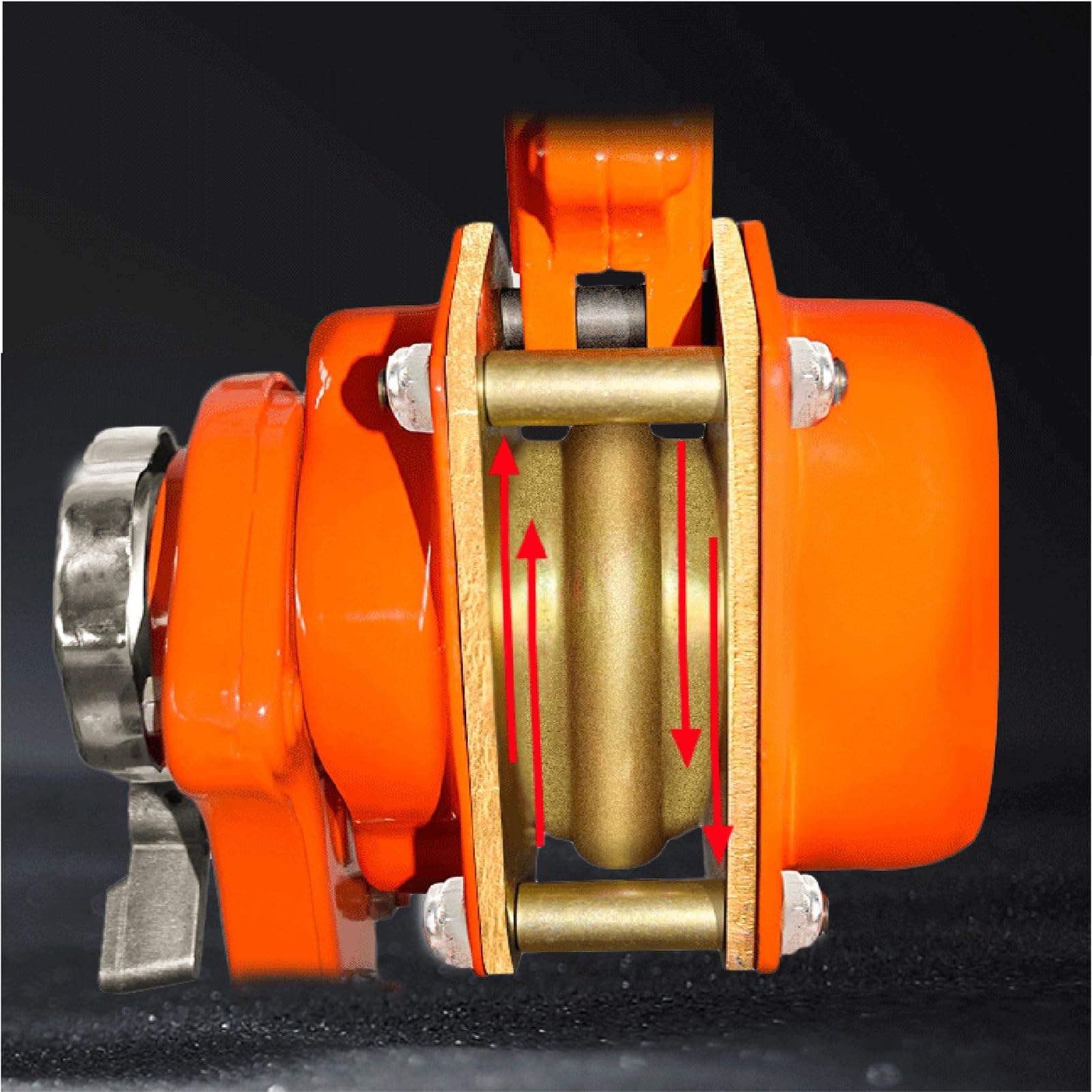 Handkettenzug, 1 Tonne Kapazität, 3 m, manueller Hebelzug mit 360° drehbarem Haken und G80-Kette zum Heben von industriellen Anwendungen