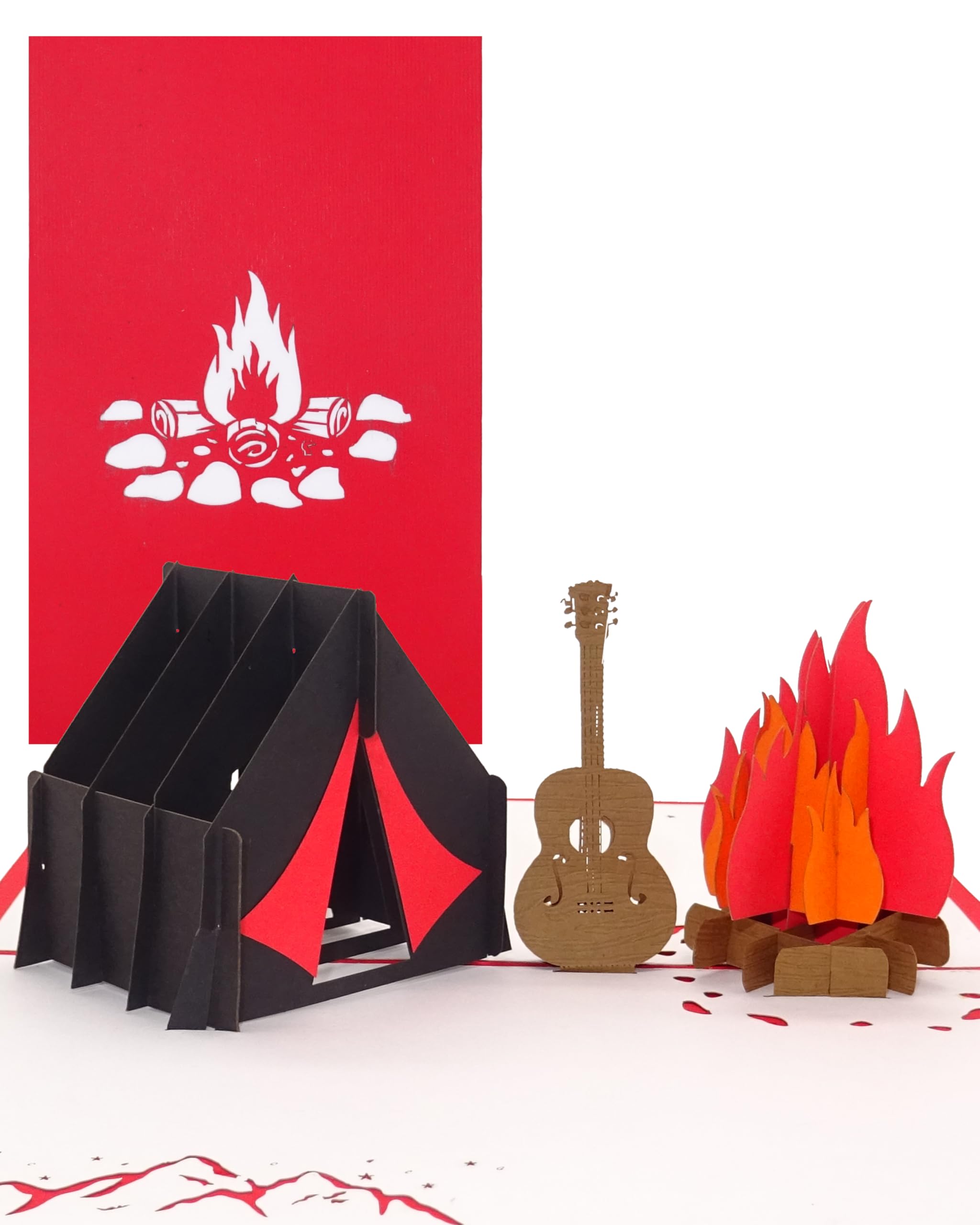 Pop Up Karte Camping