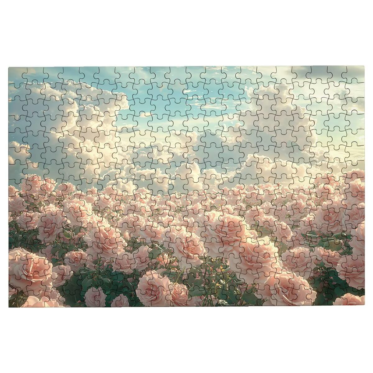 Puzzle 1500 elementów różowych, puzzle 1500 elementów chmura dla dorosłych, drewniane puzzle dla dorosłych, gry edukacyjne, puzzle z wykwintnym pudełkiem do pakowania prezentów dla kobiet, obraz do