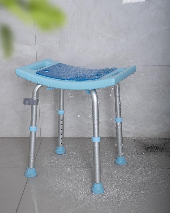 Shower Chair for Elderly Seniors, Shower Stools and Benches for Adults, Adjustable Bath Chair for Inside Shower, Shower Seat for Disabled, Tool-Free Assembly Shower Bench, 350 LB Weight Cap