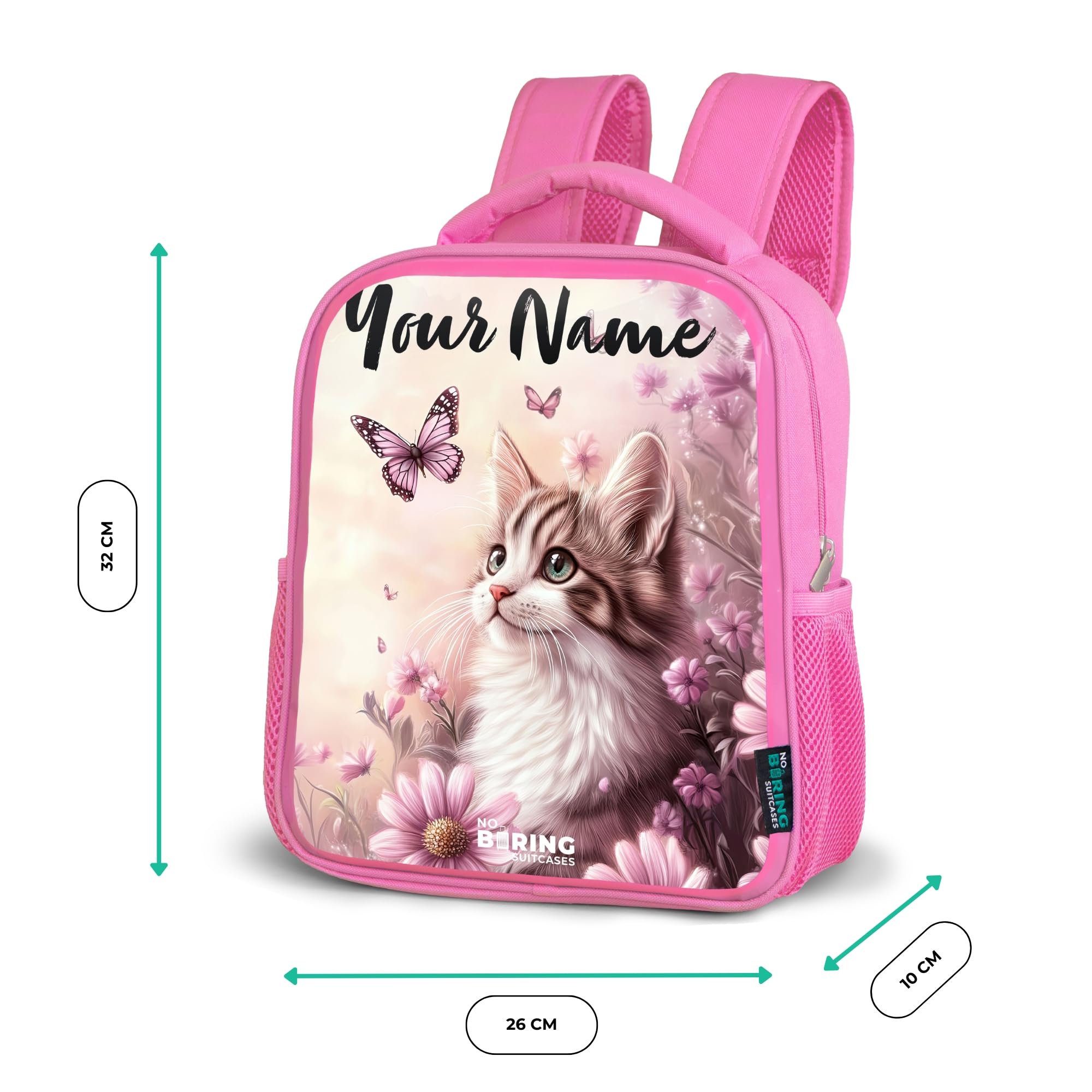NoBoringSuitcases© Zaino Per Bambini Zaini Scolastici Rosa | 8L - Bambina Backpack Piccolo Zainetto School Bag La Scuola Leggero Asilo Bimbo Adolescente