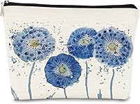 Vista 13 de Bolsa de maquillaje floral, bolsa de cosméticos de flores, bolsa de maquillaje estética, bolsa de maquillaje pequeña, bolsa de maquillaje