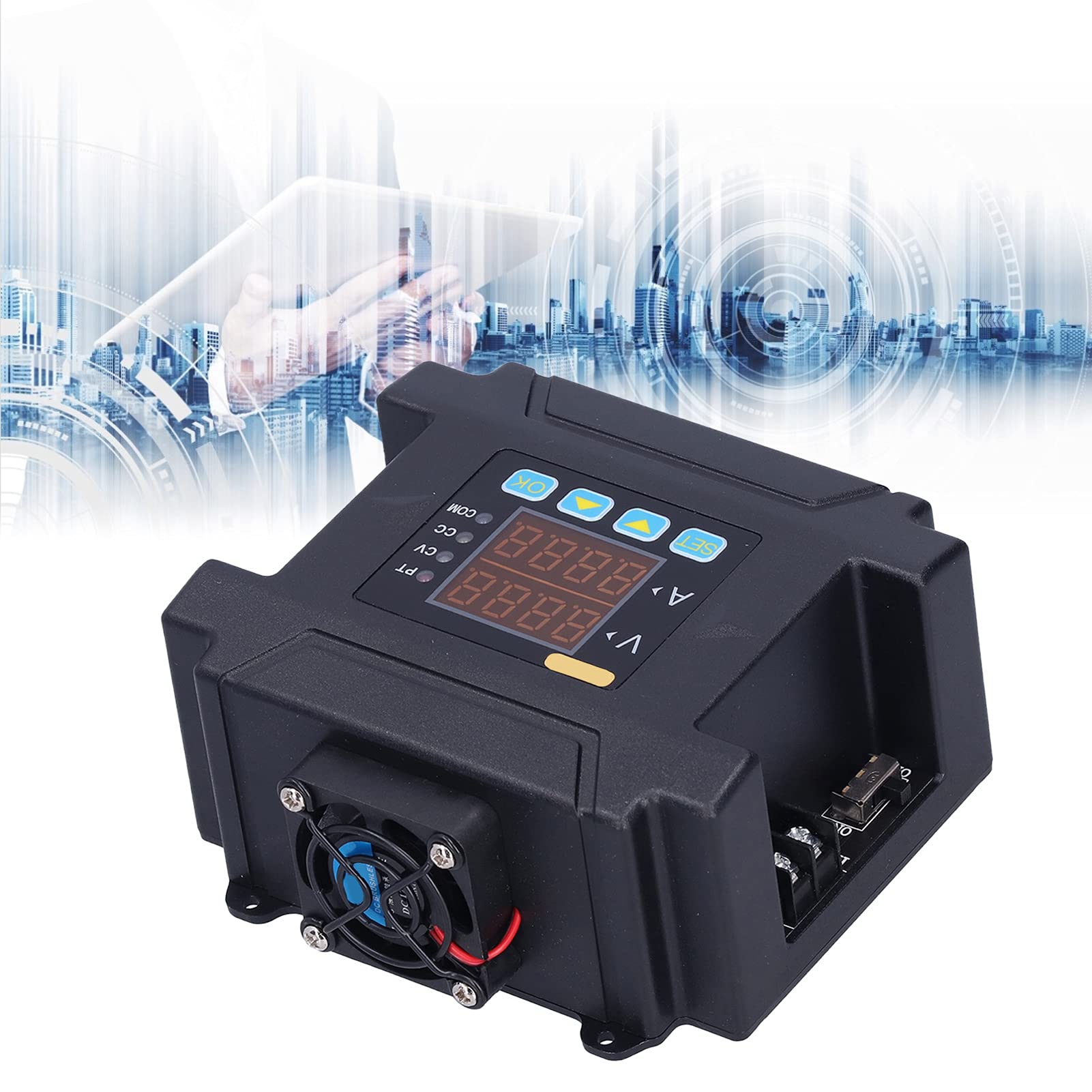 Modulo programmabile Alimentatore CC Regolatore di tensione regolabile Uscita 0 8A ad alta precisione per progetti elettronici fai-da-te Custodia in ABS