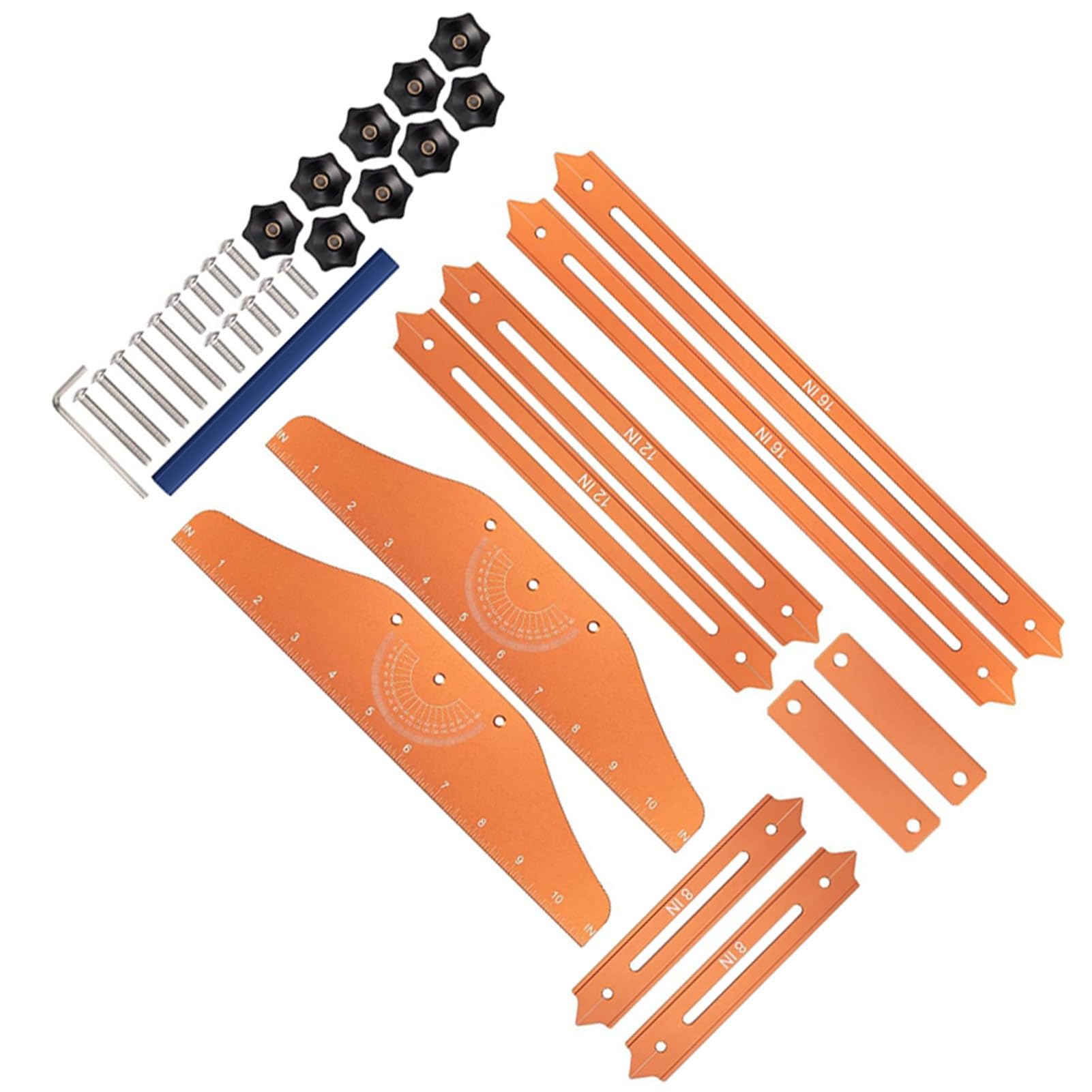 Generic Kit di Strumenti di Misurazione Flessibile del Battistrada per Progetti di Installazione con Custodia in Materiale in Lega di Alluminio