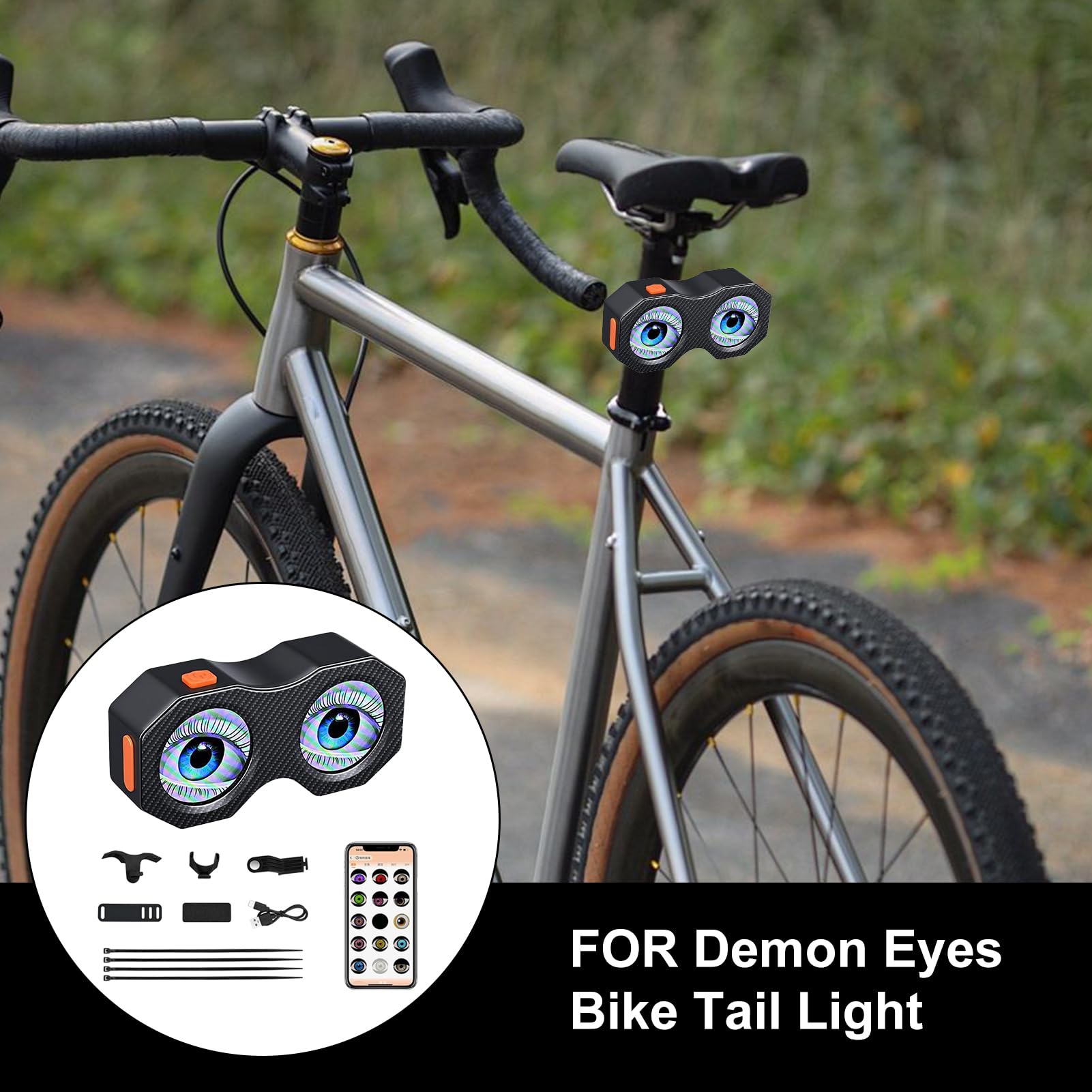 Fanale posteriore per bicicletta, ricaricabile, lampada impermeabile luminosa per equitazione, scooter, pendolari, ciclismo, donne e uomini