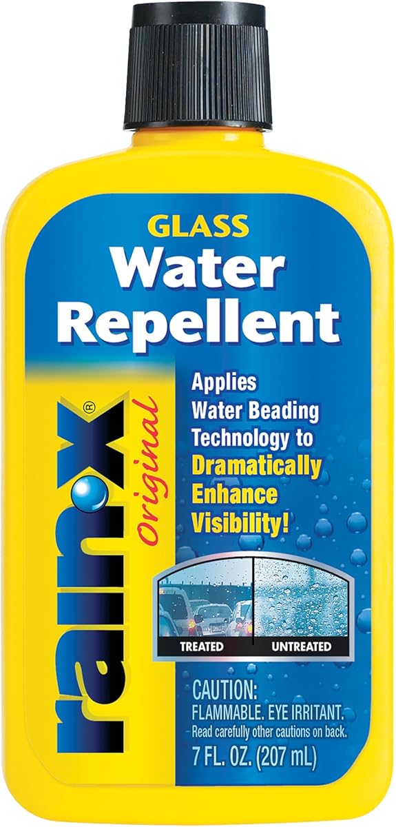 Rain-X 800002243 Glass Treatment, 7 oz. - Exterior Glass Treatment To Dramatically Improve Wet Weather Driving Visibility During All Weather Conditions