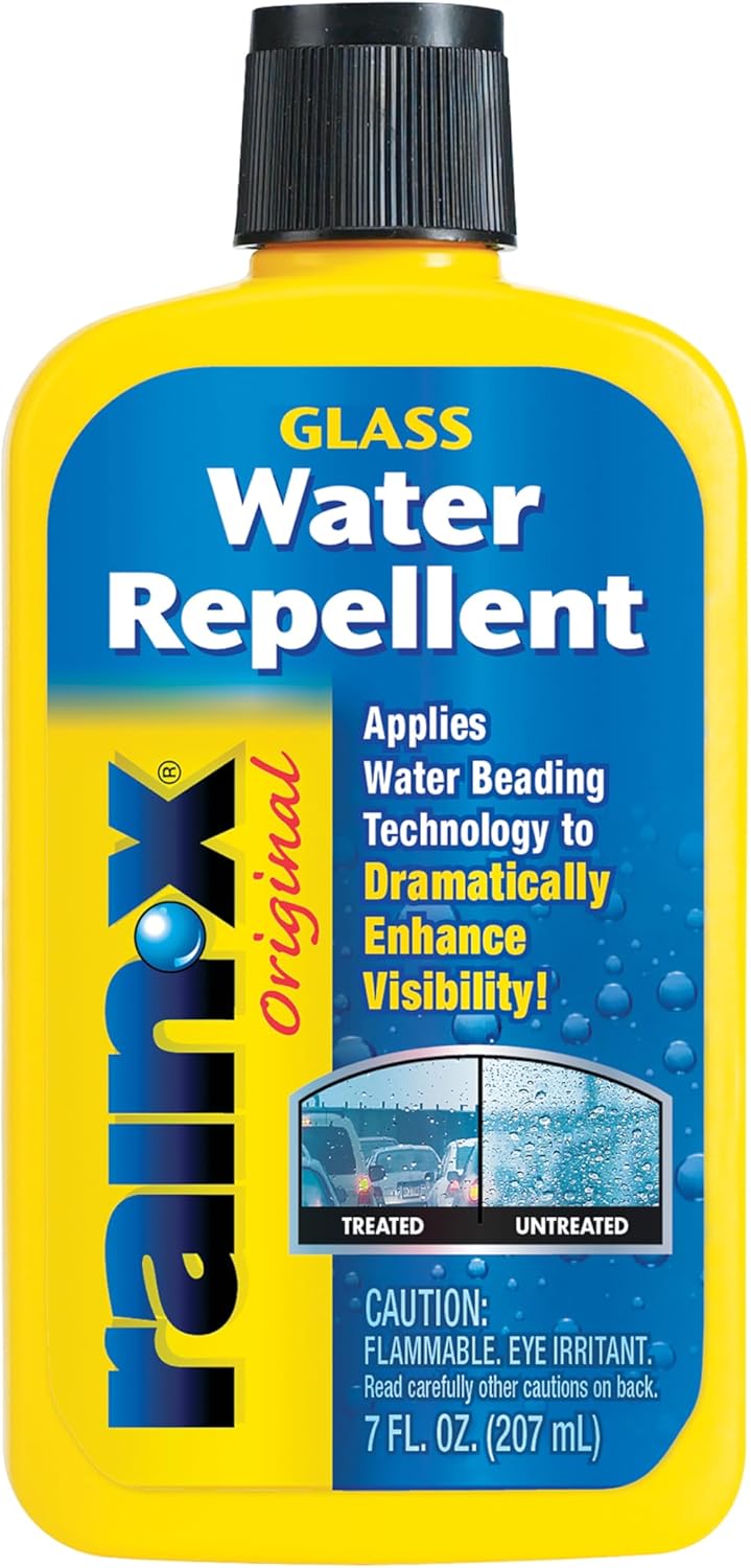 Rain-X 800002243 Glass Treatment, 7 oz. - Exterior Glass Treatment To Dramatically Improve Wet Weather Driving Visibility During All Weather Conditions (7 Fl Oz (Pack of 1)) Thumbnail