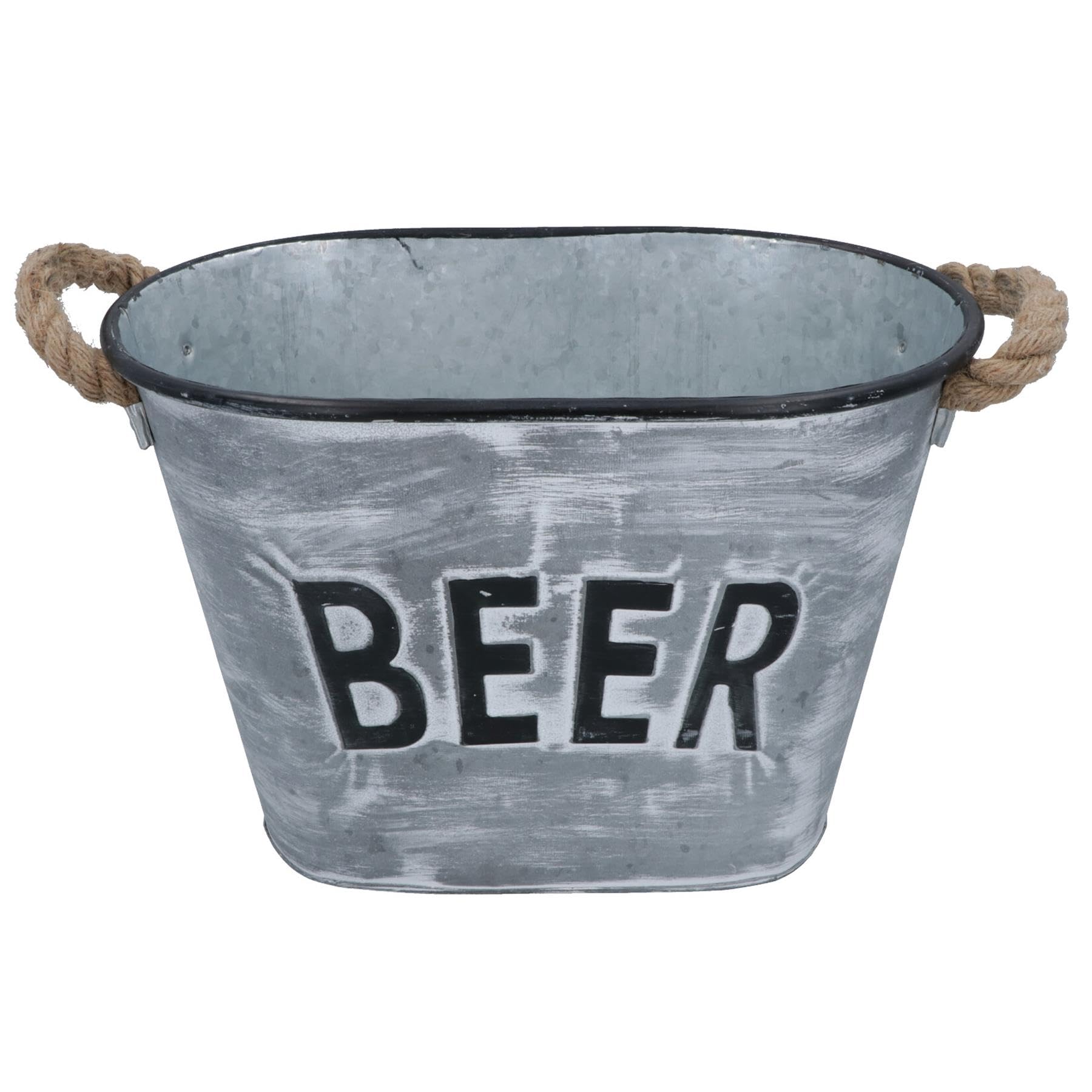 Cubo de metal para bebidas de cerveza, botella de vino, champán, hielo, cubo para fiesta, 2 unidades
