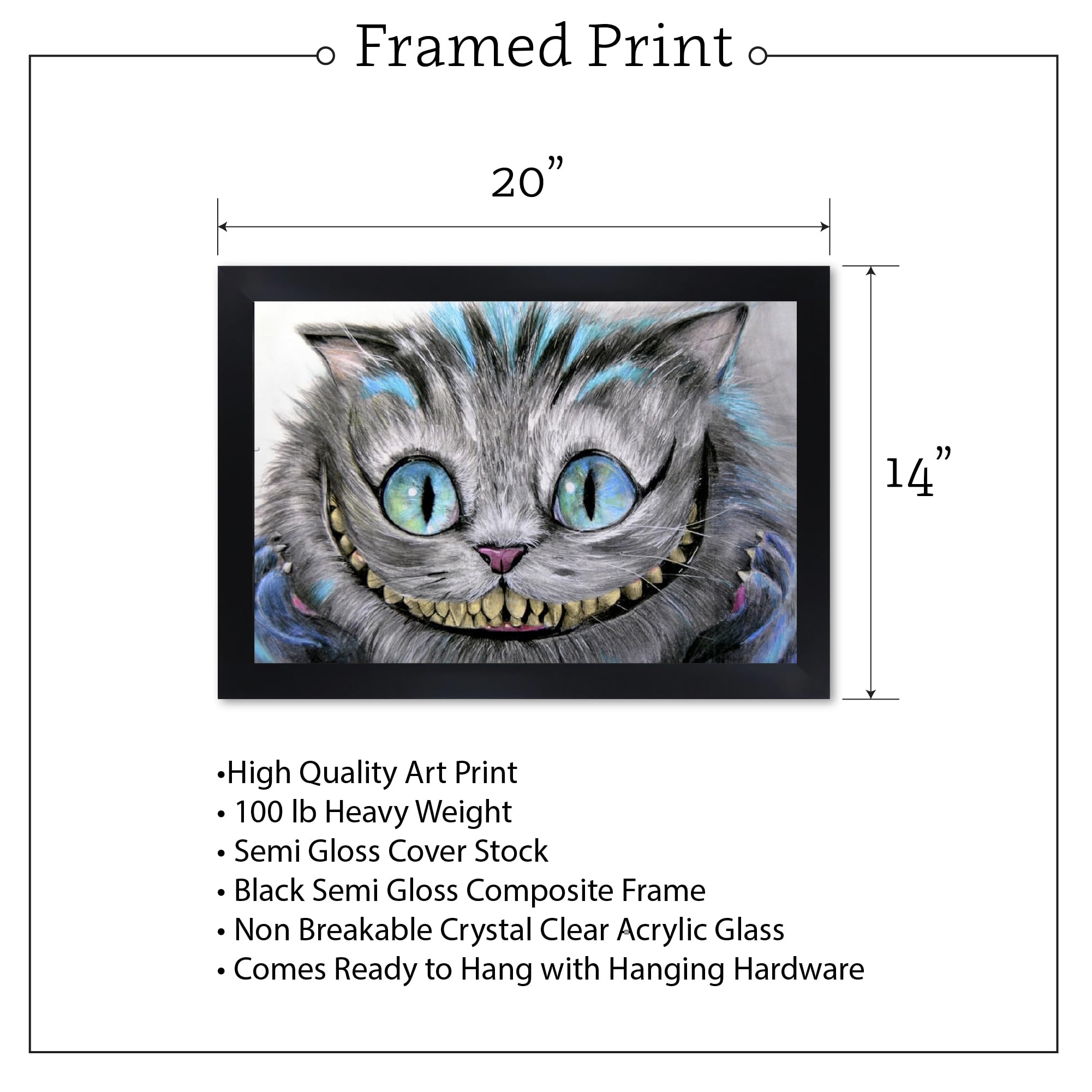 Amazon.com: Cheshire Cat by Manuela Lai Alice in Wonderland Tattoo