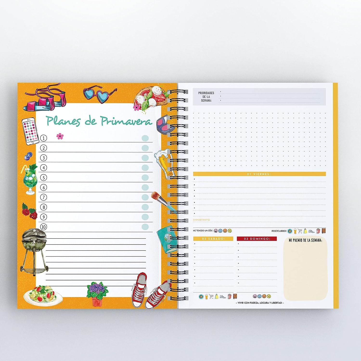 HappyMots School Diary 2023 2024 - Agenda 2023 2024 Week to View - Agenda 2023 2024 Spanish, YOU KNOW - Image 2