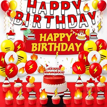 Cartoon Animation Theme Birthday Party Decorations Set