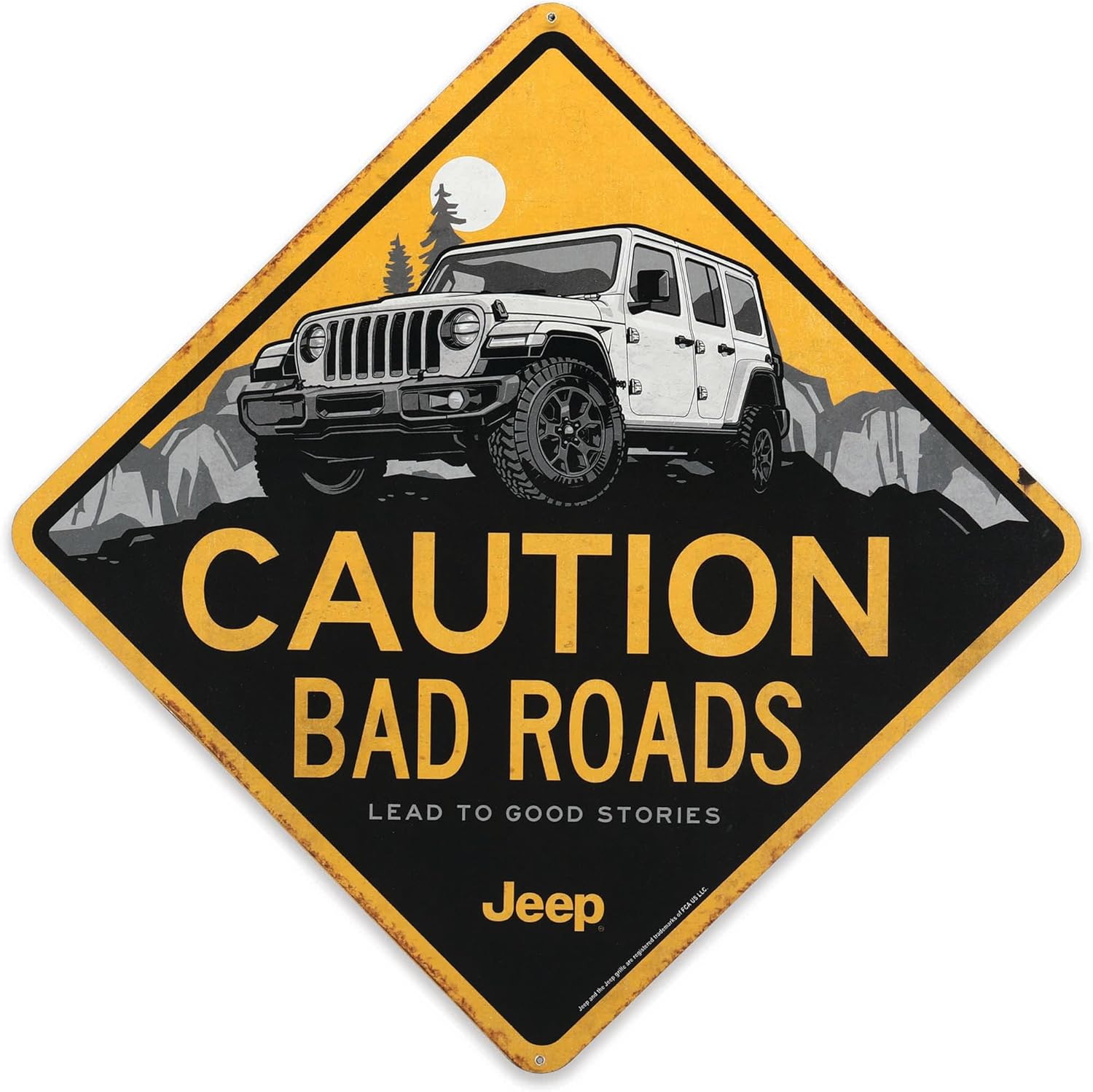 Jeep Wrangler Metal Sign - You Can't Buy Happiness But You Can Buy a Jeep Wrangler - Funny Jeep Wall Decor