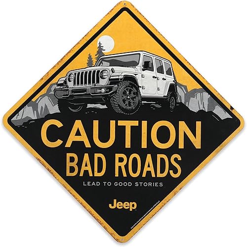 Miniatura 8 de Letrero redondo de metal en relieve para Jeep - Letrero vintage para garaje o cueva de hombre