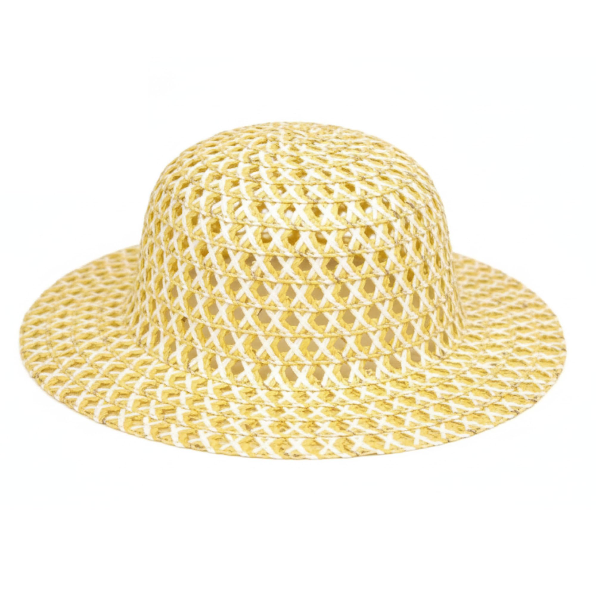 Concept4u Yellow Bonnet Hat Easter Hat Kids - Yellow Easter Bonnet Hat Kids Perfect For Easters Bonnet Parade & School Competitions - Easy To Decoration - 18Cm Approx Size