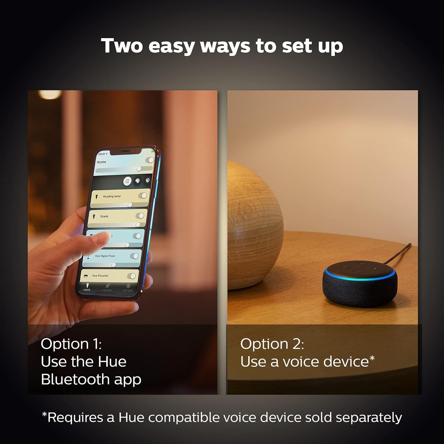 Philips Hue White Ambiance Amaze Pendelleuchte schwarz 2750lm inkl. Dimmschalter, dimmbar, alle Weißschattierungen, steuerbar via App, kompatibel mit Amazon Alexa (Echo, Echo Dot)