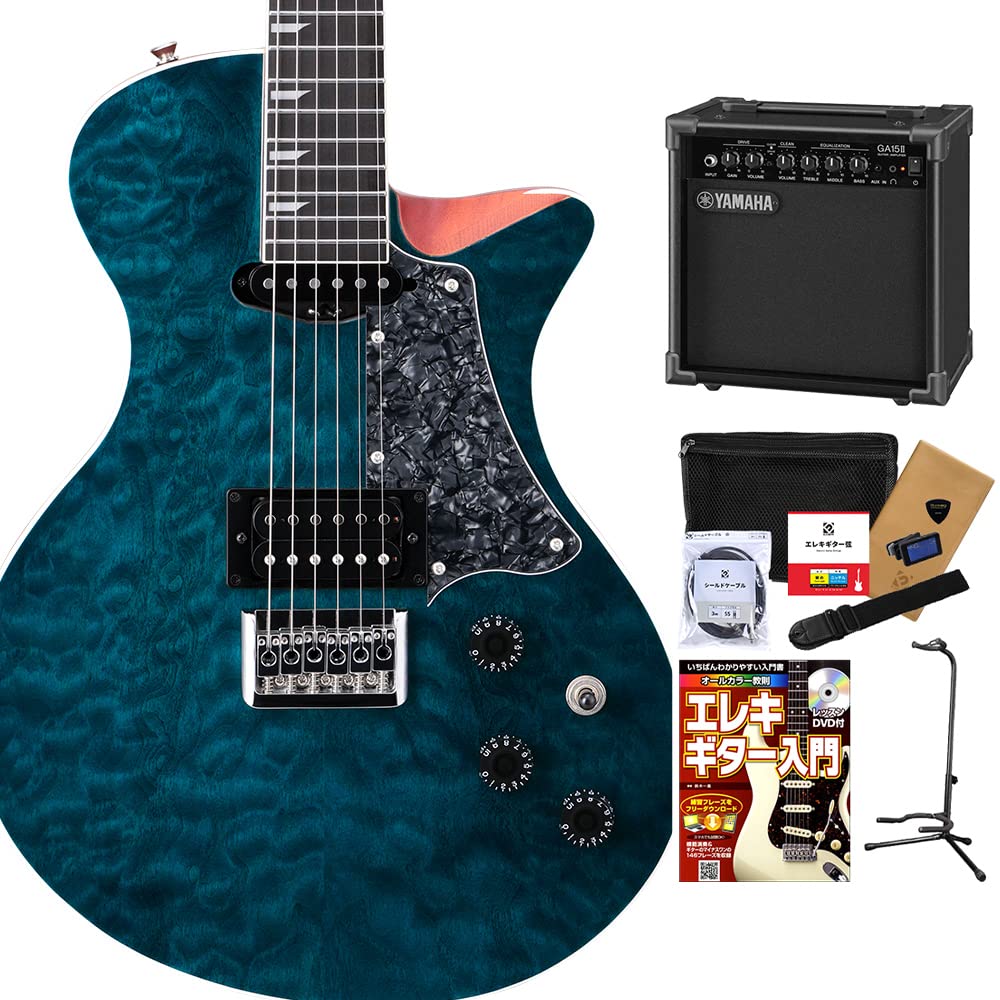 Amazon | RYOGA HORNET/LEC-TQM MBU エレキギター初心者12点セット