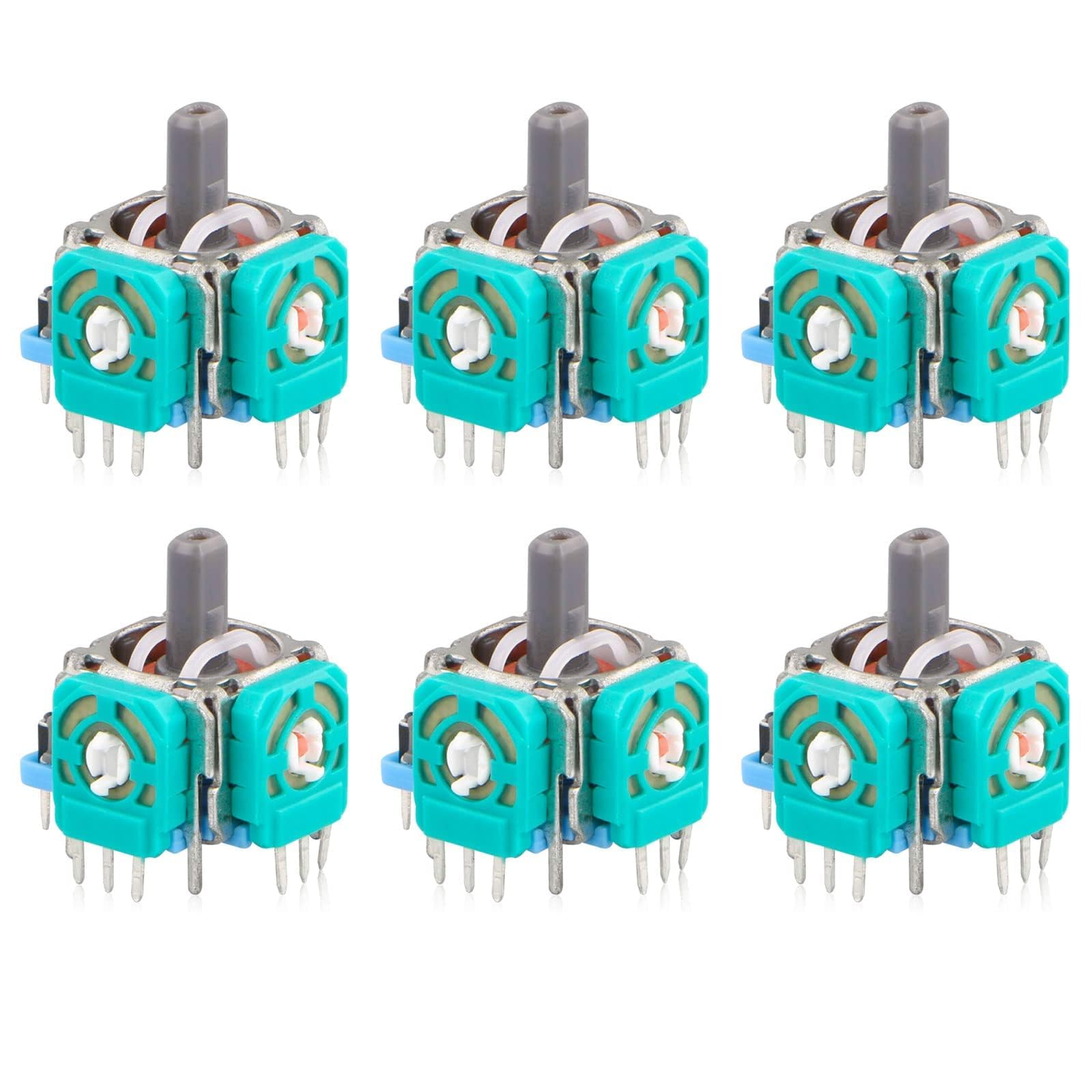 EEEKit 6PCS 3D Analog Joystick Module Sensor, Analog Stick Joystick Thumbstick Replacement for PS4 Dualshock 4 Xbox One Controller Xbox Elite Controller