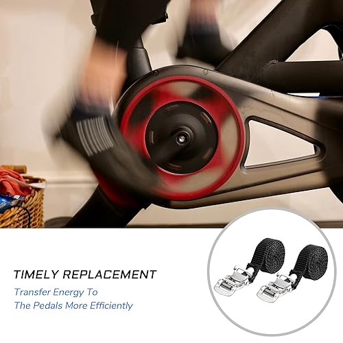 Miniatura 6 de 2 correas para pedal de bicicleta, accesorios de repuesto para bicicleta de montaña, carretera, bicicletas de ejercicio y BTT