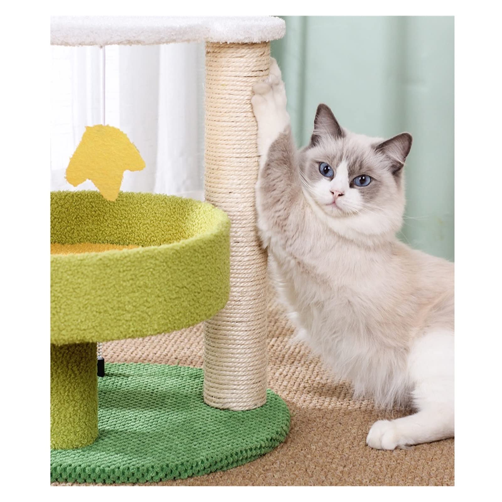Drzewo kota Plac zabaw dla kota Trójwarstwowy żwirek Jedna rama Zabawka Drapak Artykuły zwierząt