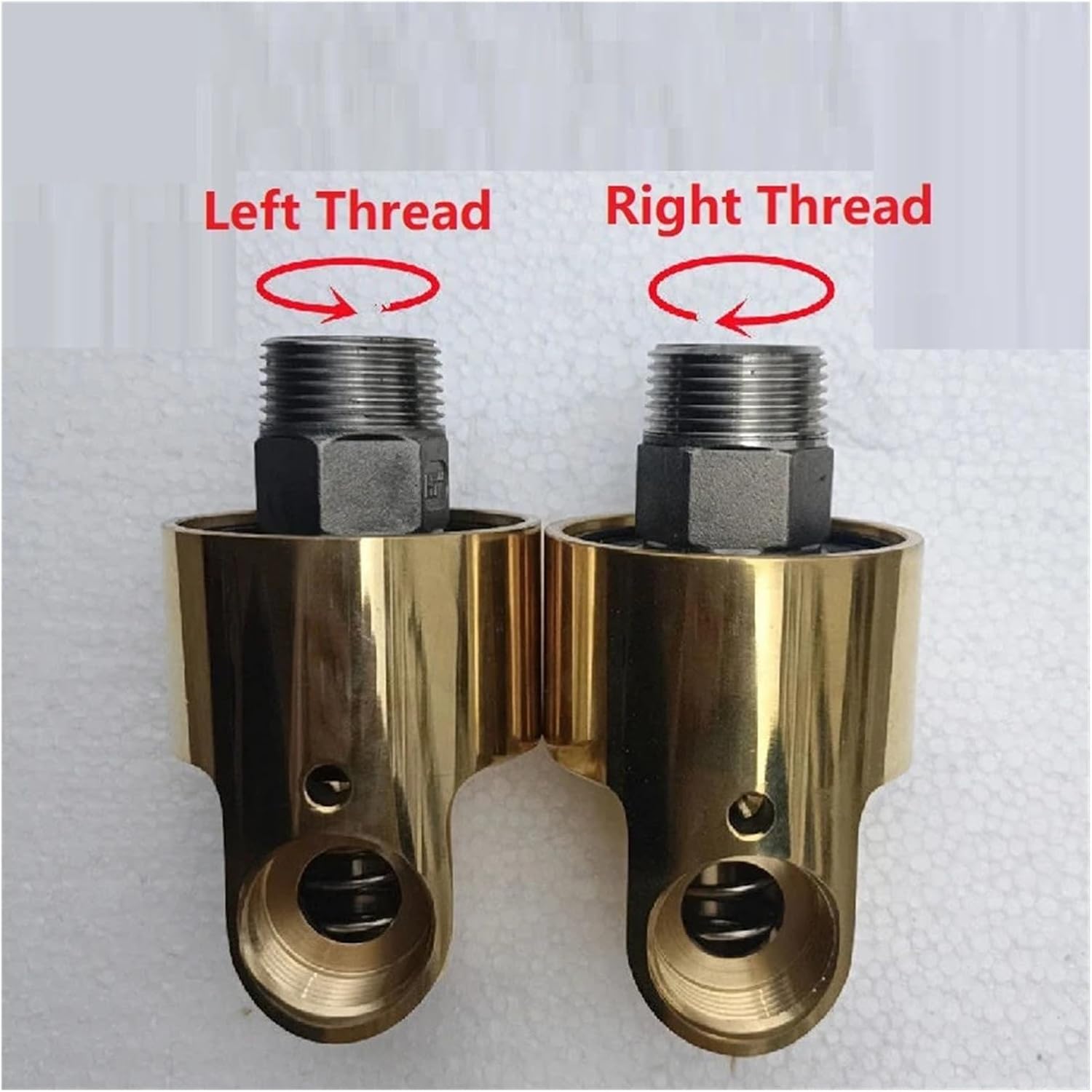 3/8 Inch HD10 DN10 Rotating Joint 360 Rotary Joint Water Air Oil Swivel Coupling Spray Universal Connector Brass Rotation Union(Right Thread)