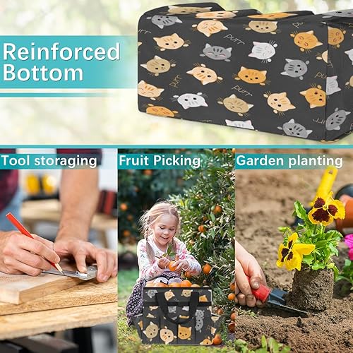 Miniatura 7 de Bolsa de herramientas de jardín con 10 bolsillos, organizador de herramientas de jardín para interiores y exteriores, con 10 bolsillos, organizador