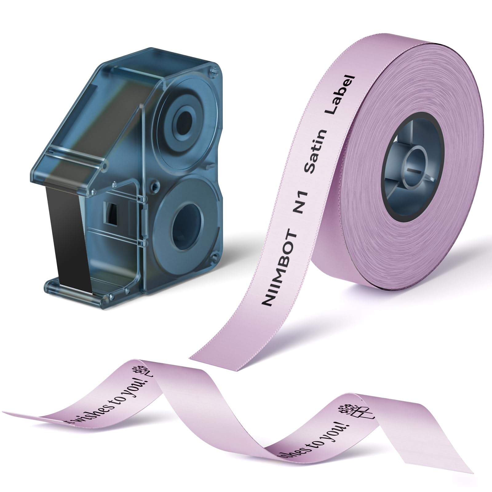 NIIMBOT N1 Label Maker Purple Ribbon Tape, Label Printer Ribbon for Gift Craft Wrapping 14mm x 5m, Used with The N1 Carbon Ribbon