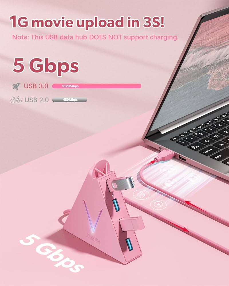 Amazon | JoyReken FlyingVHUB 4ポート USB 3.0 データハブ