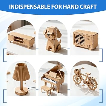 100 Pieces Corrugated Cardboard Sheets Flat CardBoard Sheets for Mailer Inserts and Dividers, Crafts, Packing, Shipping, Moving, Mailing (Brown, 3.5x4.5 Inch)