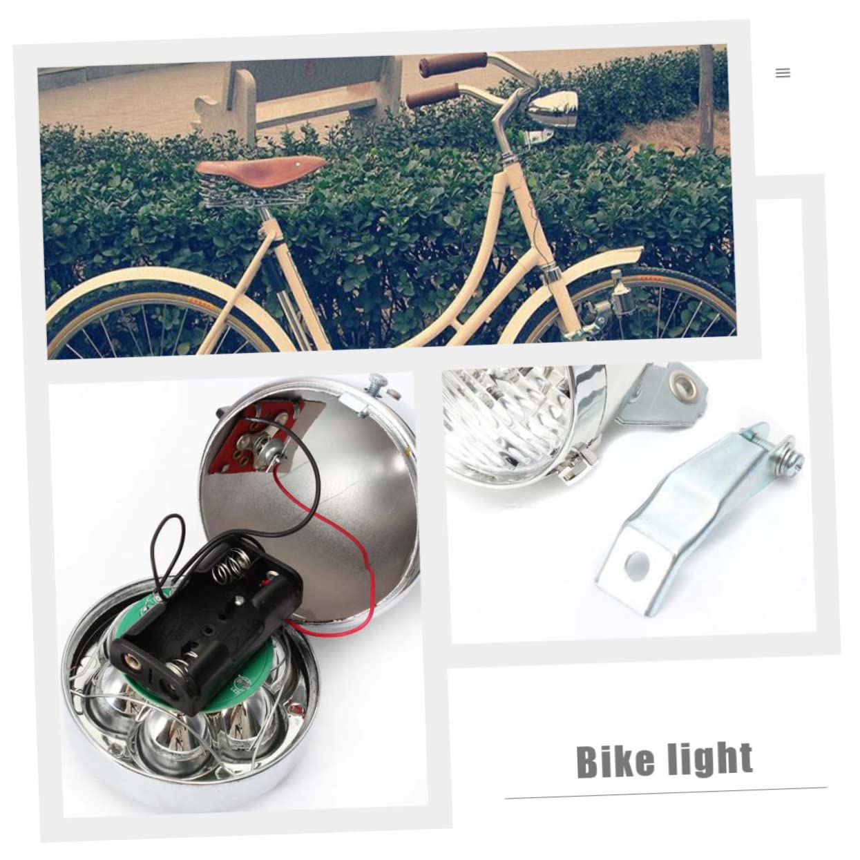 Lampe Vélo Ancienne NOVI - Éclairage Accessoire - Made In France - Vintage