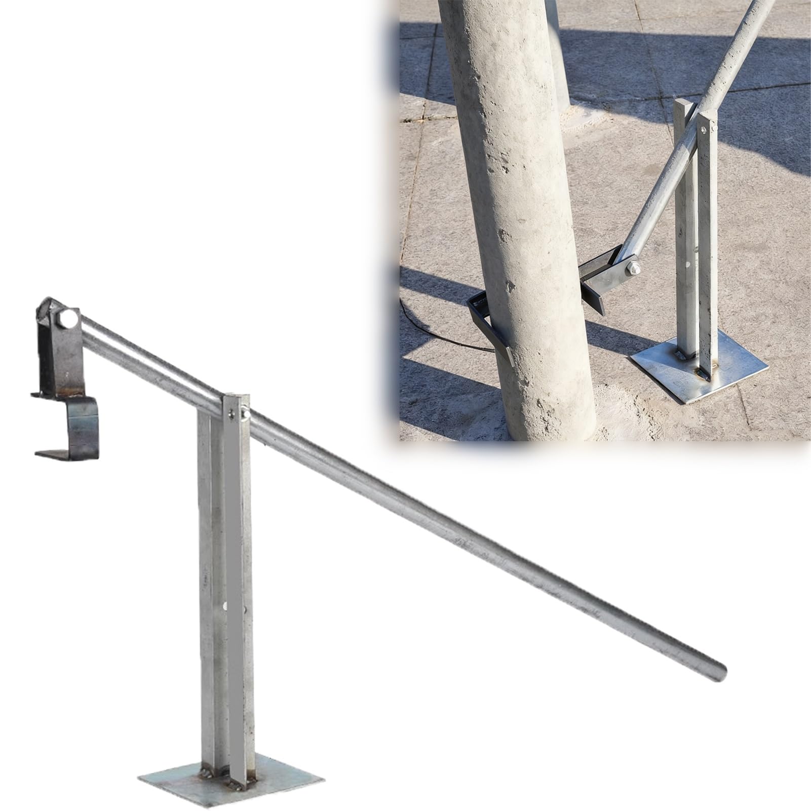 Metall-Pfostenabzieher zum Entfernen von Zaunen, robustes C-Klemmwerkzeug für Holz- oder Stahlpfosten, 10,2 x 10,2 cm Kapazität