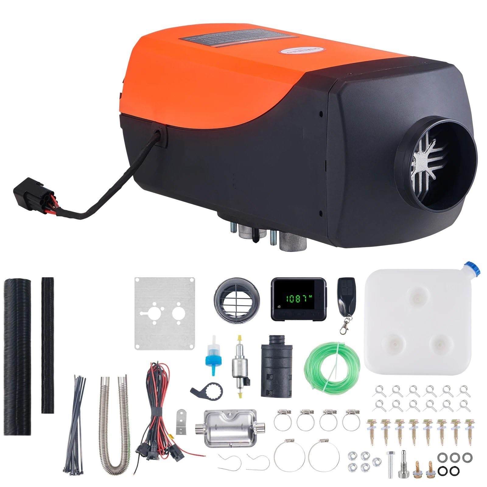 Diesel Heater Nagrzewnica Powietrza Na Olej Napędowy 12 V, 8 KW, Z Pilotem I Wyświetlaczem LCD, Ogrzewanie Postojowe Na Olej Napędowy Do Przyczepy Kempingowej nagrzewnica powietrza(LCD)