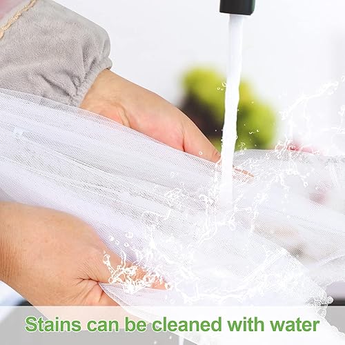 Miniatura 5 de 4 Pack de protectores de malla para alimentos de 17 pulgadas, protectores grandes y altos para alimentos, protectores de malla desplegables para