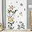 decalmile Jungle Animals Door Wall Decals Safari Elephant Giraffe Wall Stickers Kids Room Baby Nursery Bedroom Door Wall Decor