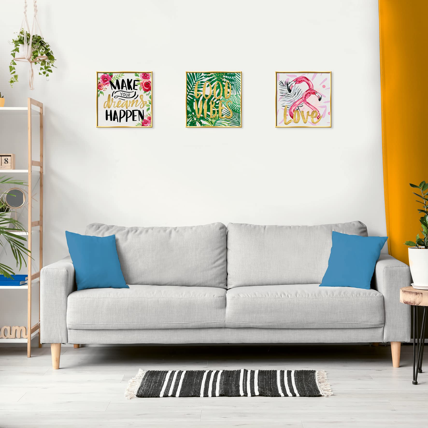 Kit De Pintura Por Números Ravensburger - 'Good Vibes' Para Adultos, Incluye Pincel Y Barniz, Formato 20x20 Cm