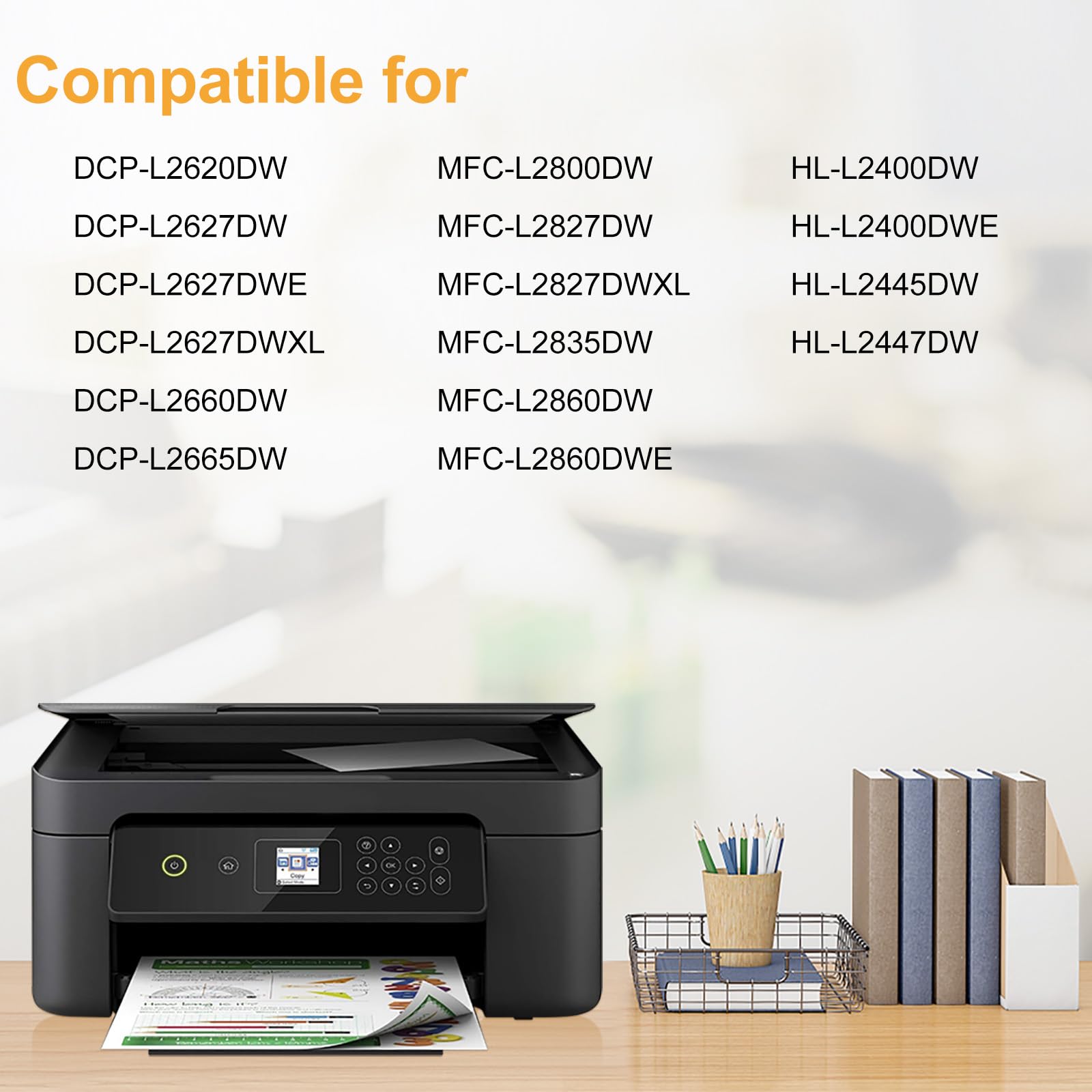 LeciRoba Unità tamburo DR2510 DR-2510 per Brother Dcp L2620DW L2627DW L2660DW L2665DW Hl L2400DW L2445DW L2447DW Mfc L2800DW L2827DW L2827DWxl L2835DW 866. 0 W