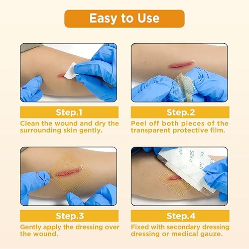 Miniatura 6 de Aderezo de gasa de miel de Manuka de 2 x 2 pulgadas, paquete de 10 almohadillas para el cuidado de heridas de miel de Manuka, vendajes de miel de