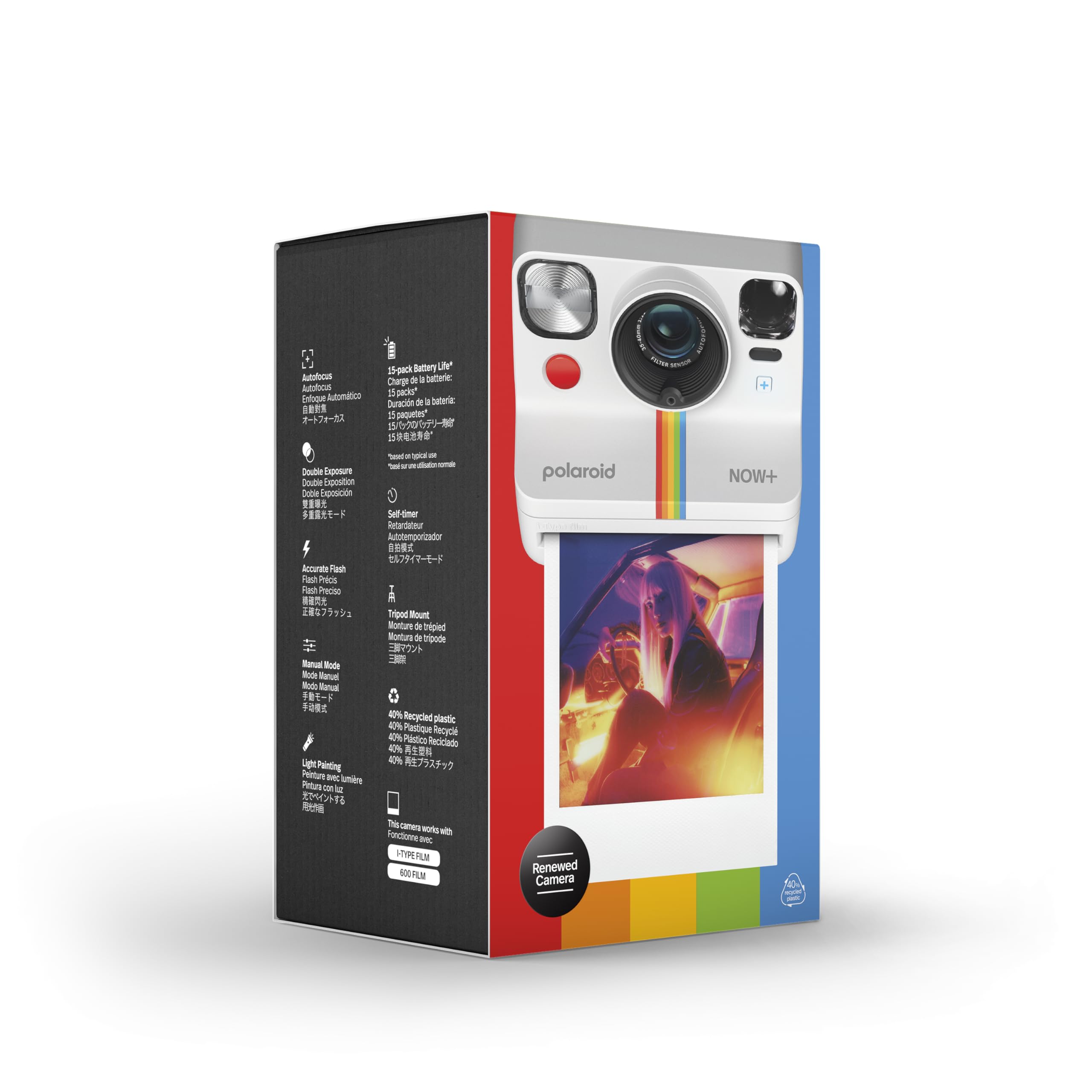 Polaroid Now+ Generation 2 Appareil Photo instantané - Blanc (Reconditionné)
