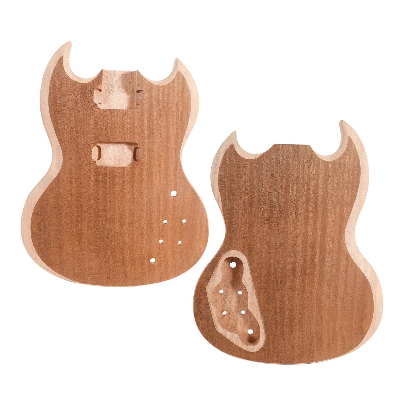 Guitar Body Kit Unfinished Blank Guitar Body Replacement Accessory