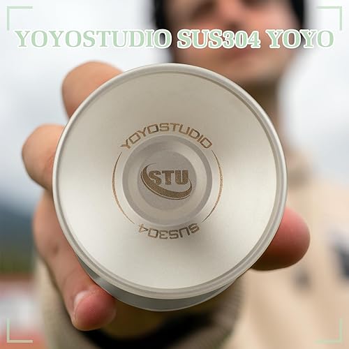 Miniatura 8 de Yoyo Yoyo profesional de acero inoxidable 304 que no responde, trucos de metal Yo yos para adultos jugadores avanzados, Yoyo para niños de 8 a 12
