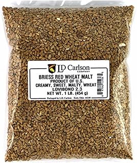 Briess Grain U.S. Brewers Malt for Beer Making & Home Brewing 1 LB (Red Wheat)