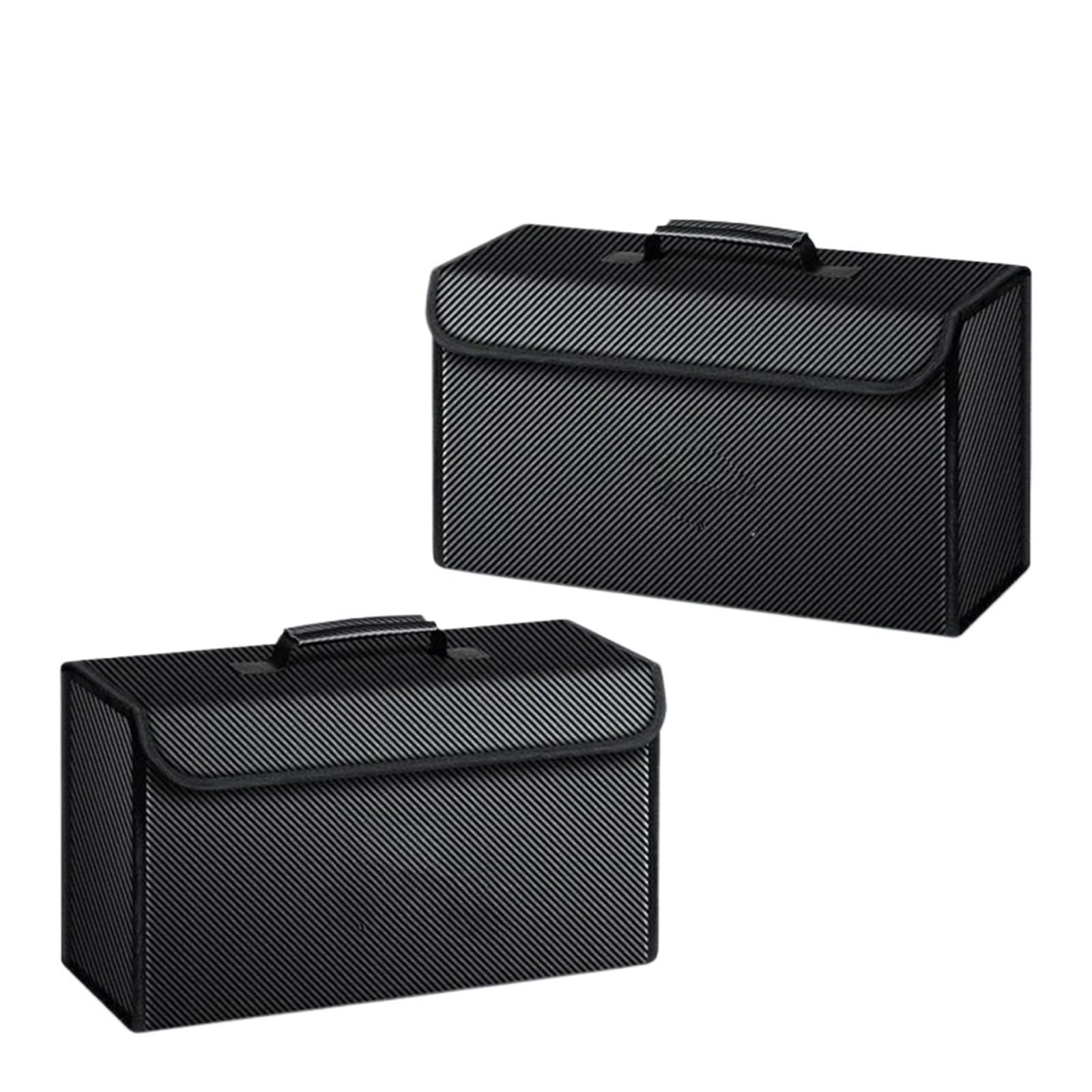 EGUIAS Heavy Duty Organiser Fit For Trumpchi GS4, GS3, GA4, GA6, GS7, GS8 The Interior Storage Box Of The Car Trunk Can Be Folded And Organized Car Boot Organiser(Box weaving,2pcs)
