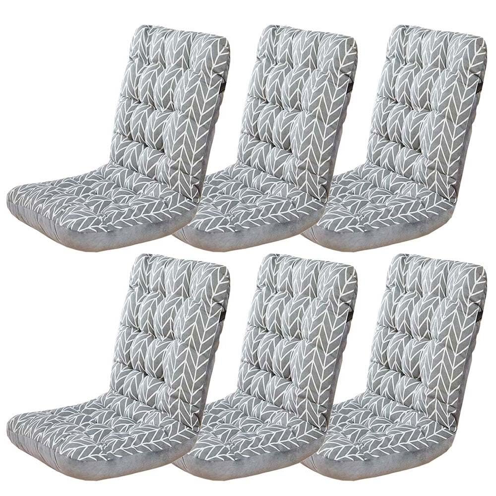 Chair Pads Cushion High Back Chair Cushions Set of 1 2 4 6, Dining -Kitchen -Office Chair Seat Cushion with Ties Thickened One-Piece Outdoor Indoor Furniture Chair Seat Cushion ( Color : T , Size : 3
