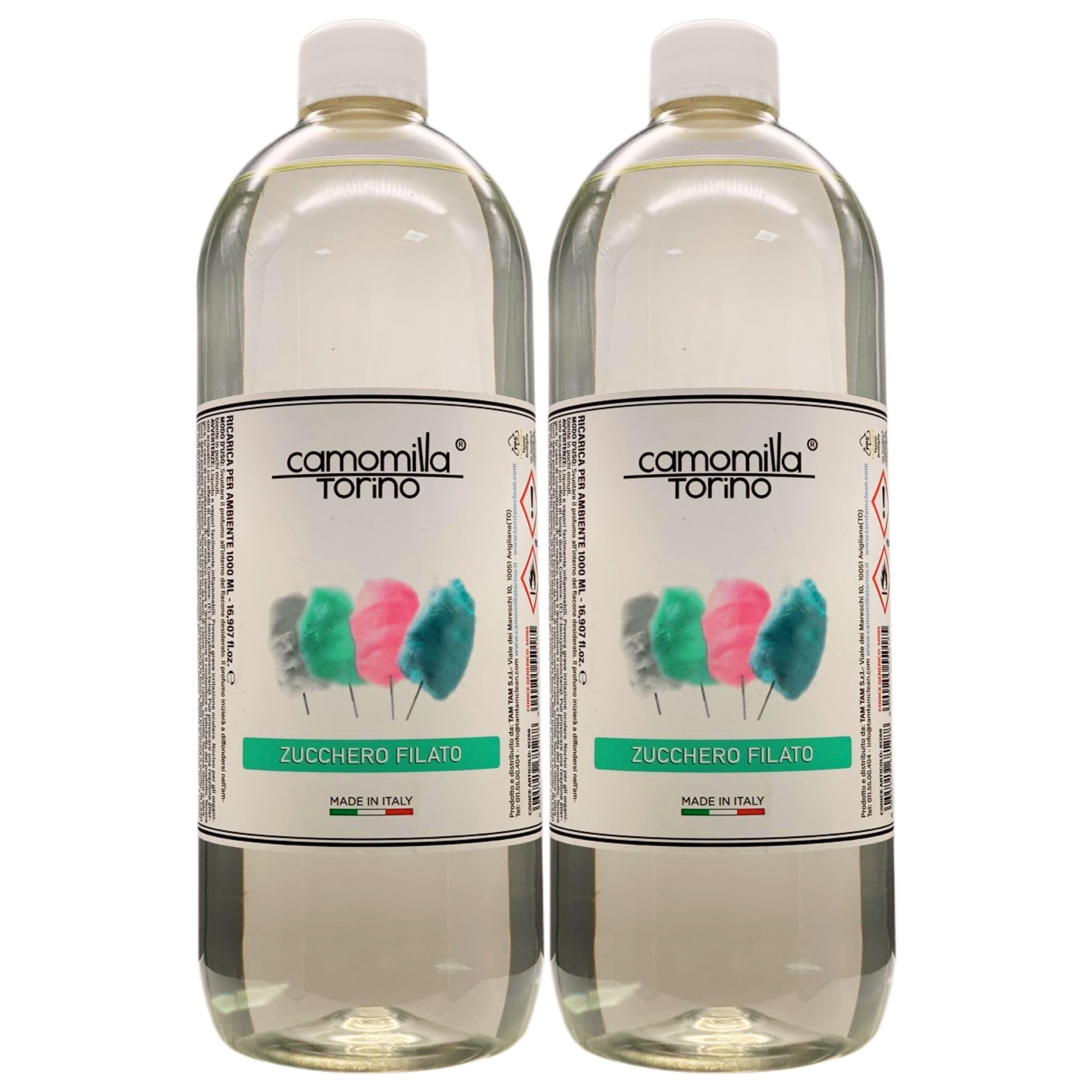 Ricarica Diffusore Per Ambiente ZUCCHERO FILATO 1000ml (2 Flaconi)