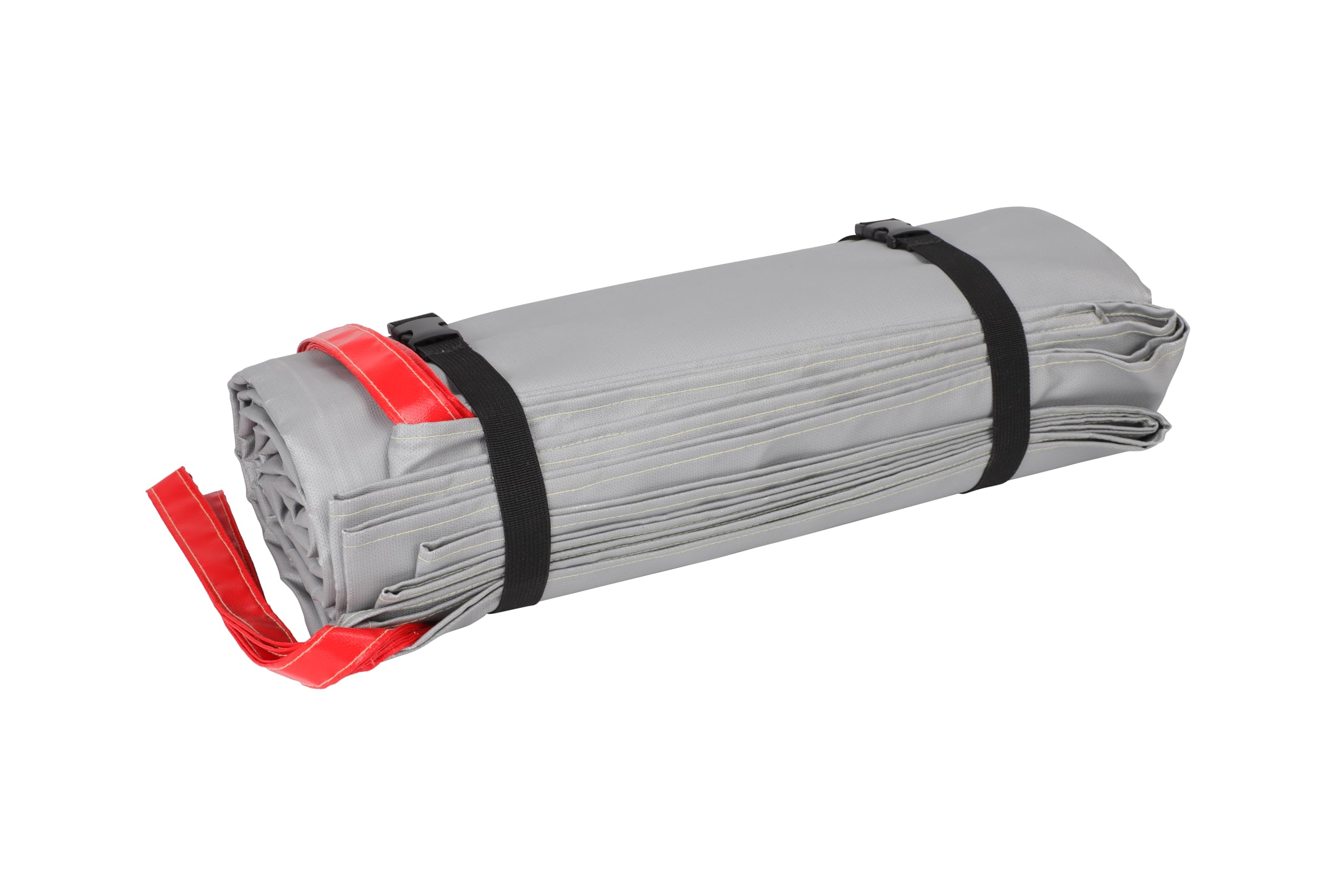 Couverture ignifuge 2 x 2 m - Fibre de verre 550 ℃ avec double revêtement en silicone et coutures en acier | Protection contre l'incendie pour batteries, trottinettes électriques et usage domestique