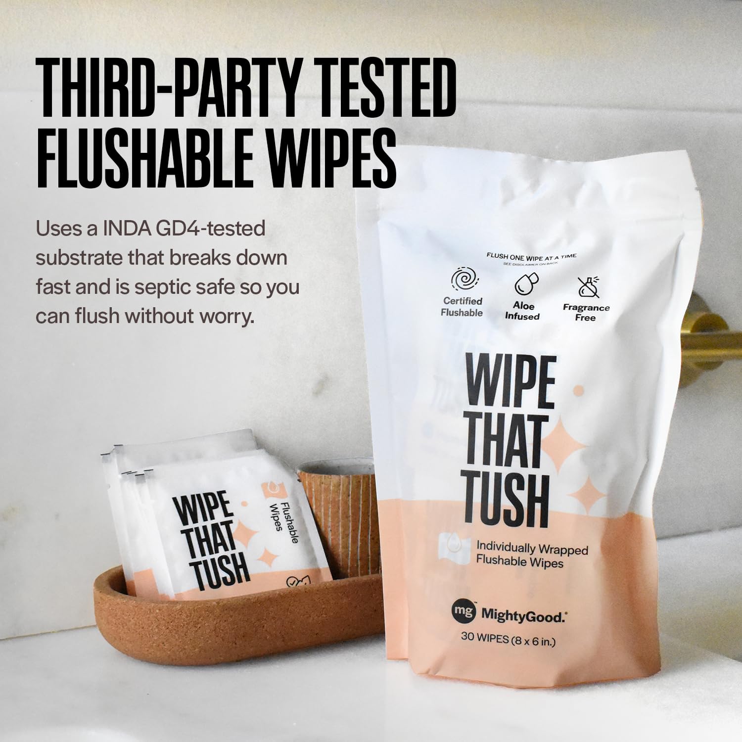 Wipe That Tush de un solo uso, 120 unidades
