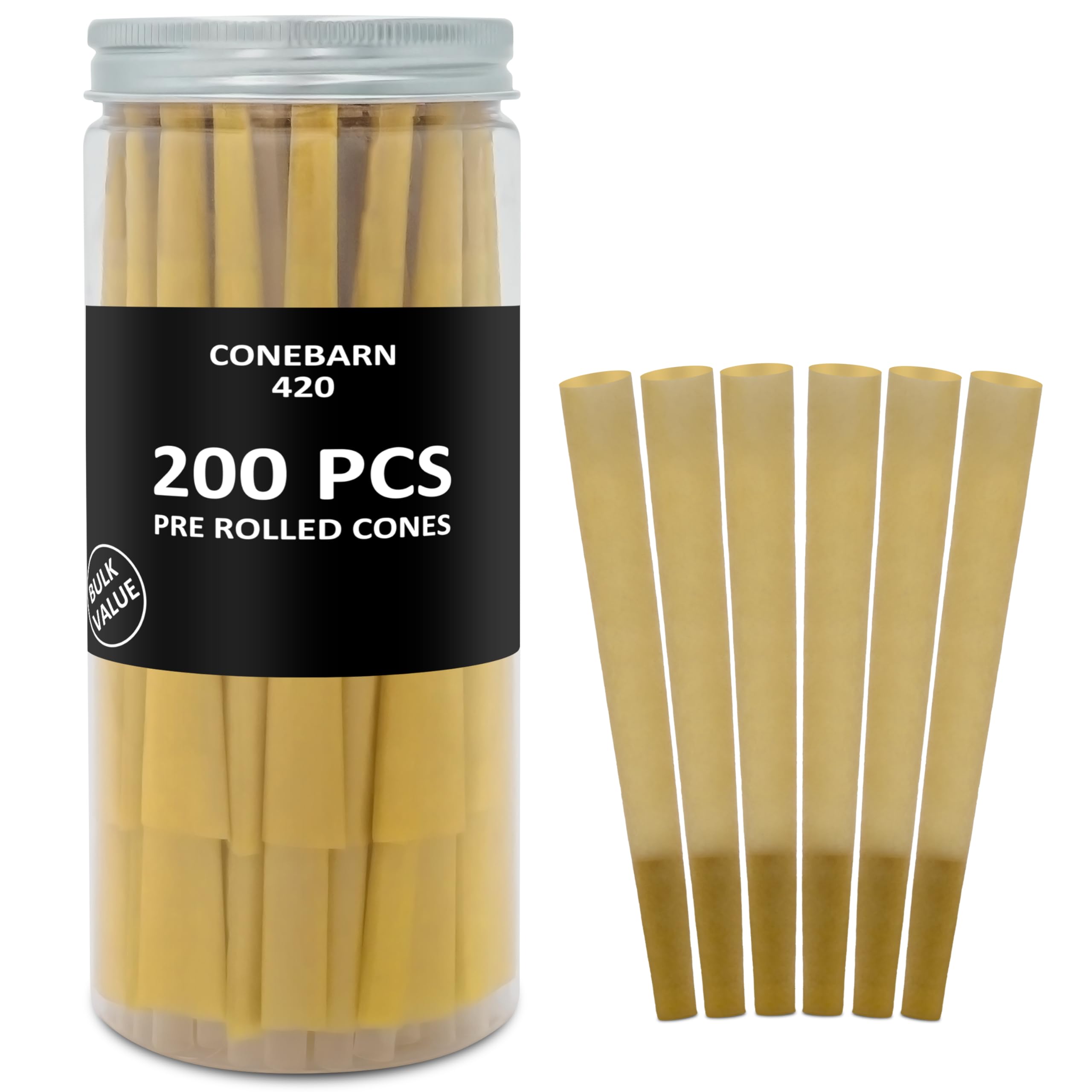 Amazon.com: Pre Rolled Cones | 200 Pack Natural Unbleached