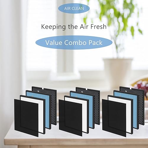 Miniatura 6 de Juego de 3 filtros HEPA de 10 L Pro True compatible con purificadores de aire Okaysou Airmax 10L Pro y Aiibot-A300