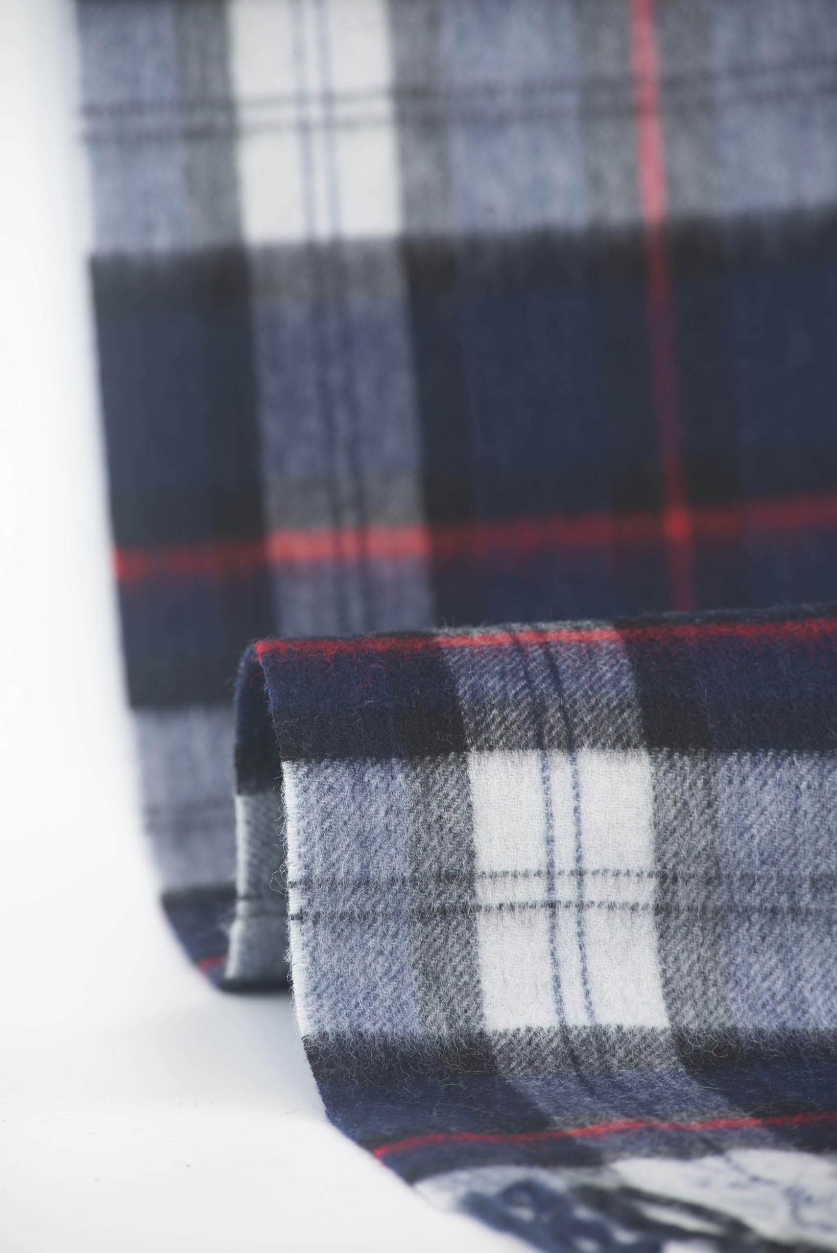 REALITY&FANTASY Sciarpa invernale scozzese scozzese in cashmere e 100% lana di agnello morbida per uomo e donna
