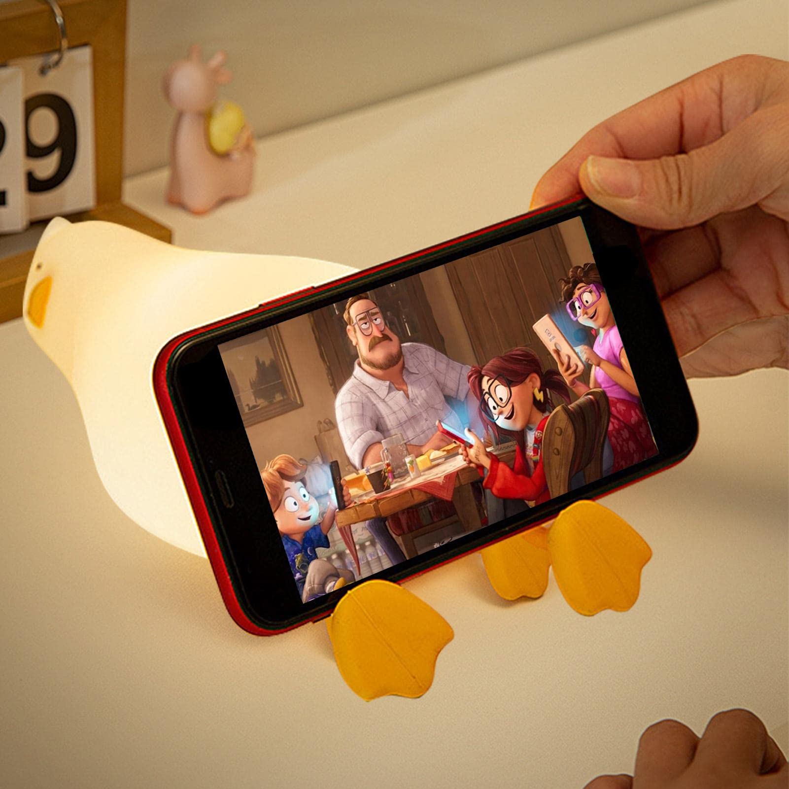 Lampada Notte LED A Forma Di Spugnetta - Luce Touch In Silicone Con Timer, Ricaricabile Via USB