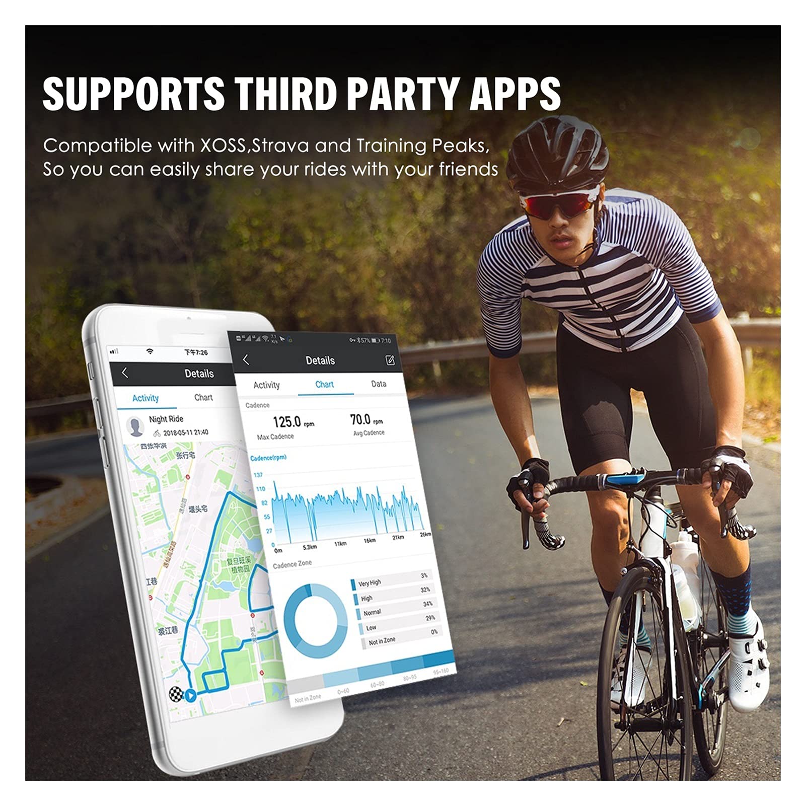 GPS Indication GPS Ciclismo Computer G S Wireless tachimetro Ciclo Tracker Impermeabile Bici da Strada MTB. Contachilometri in Bicicletta